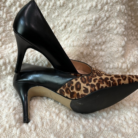 Size 11 Cole Haan pump. Black back half and a hair leopard print on the front. - Picture 5 of 7